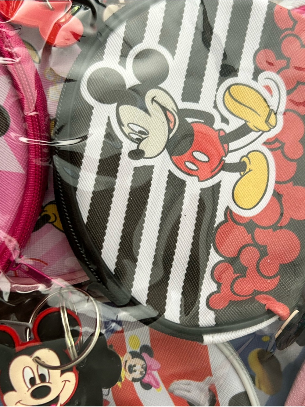 4/$100 wallets Mickey Mouse Kids Coin Purse - Pink & Black - Picture 3 of 5